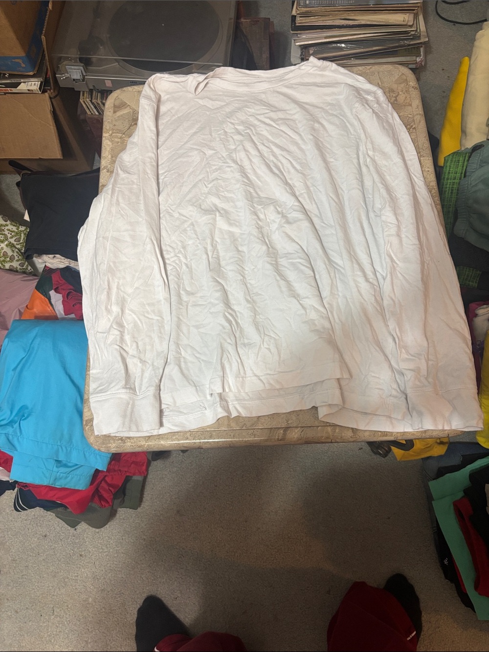 George Men's Long Sleeve Tee - White